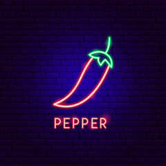 Canvas Print - Pepper Neon Label