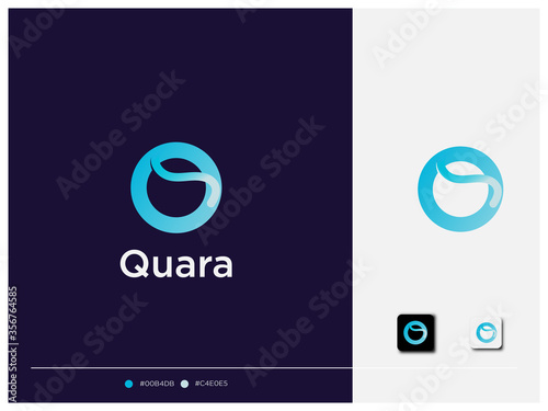 Fotografía Letter Q logo design, branding design