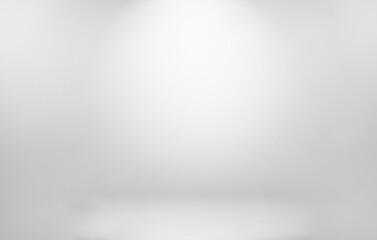 Poster - Gray white gradient empty studio room backdrop wallpaper abstract background blurred. use for showcase or product your. copy space for text