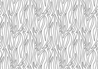 Wall Mural - Zebra seamless pattern in abstract style on black background. Vector illustration. Camouflage.