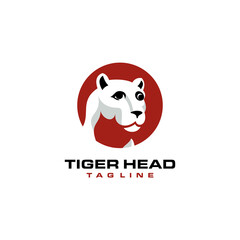 Wall Mural - tiger head vector logo