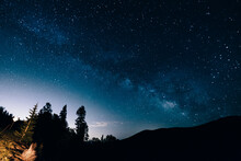 Starry Night Sky Over Colorado