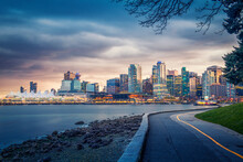Downtown Vancouver BC - View From Stanley Park