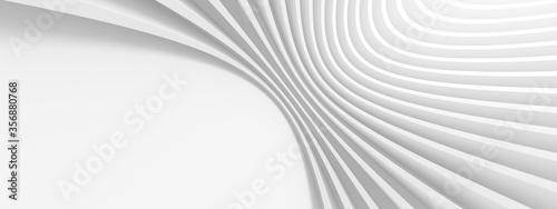Fotografía Abstract Engineering Background. White Wave Texture