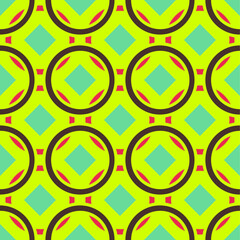 Poster - Geometric seamless pattern. Decorative abstract wallpaper. 