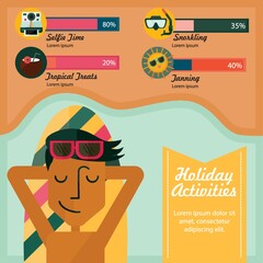 Poster - holiday activities infographic