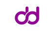 dd or d Letter Initial Logo Design, Vector Template