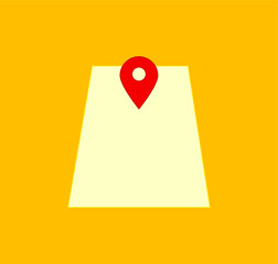 location point simple shapes vector icon