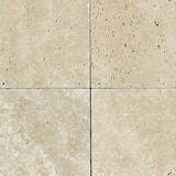 Fototapeta Zwierzęta - Natural stone travertine tumbled paving tile for pathways courtyard, seamless