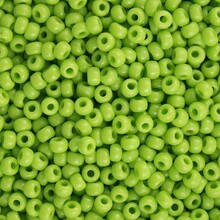 Round Seed Bead In Opaque Lime Usable For Background