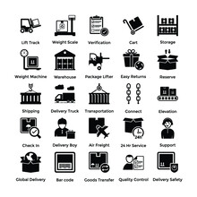 
Logistic Delivery Icons Pack
