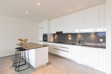 Wall Mural - Interior of a kitchen of a modern apartment. Nobody inside.