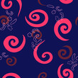 swirls simple geometric pattern. Seamless vector