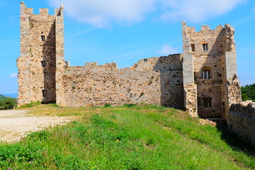 Castle and the town ramparts, Hyeres, France