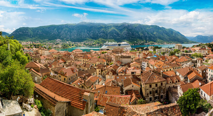 Wall Mural - Panorama of Kotor in Montenegro