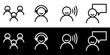 © jisoo_88 - Customer care icon set. Flat design icon collection isolated on black and white background. Customer community, customer service, customer speak or asking, and feedback.