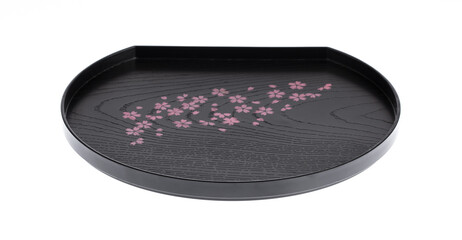 Wall Mural - Japanese Lacquer Serving Tray for Sushi Sashimi, Tea Set or Sake Set