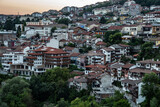 Fototapeta Do pokoju - Veliko Tarnovo old town panorama view at evening in Bulgaria