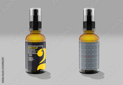 Download Amber Glass Spray Bottle Mockup Buy This Stock Template And Explore Similar Templates At Adobe Stock Adobe Stock PSD Mockup Templates