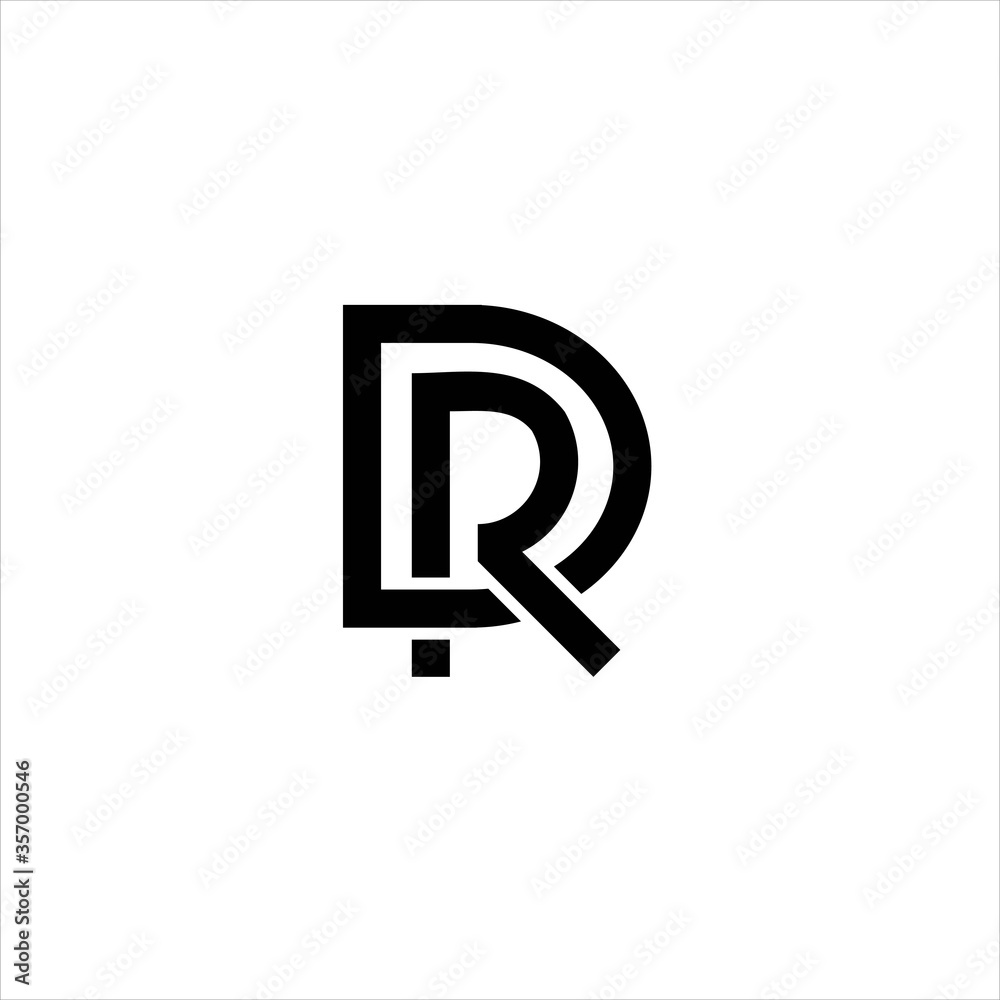 Letter DR logo design vector image , letter dr logo con design template ...