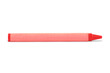 Red wax crayon isolated on white with clipping path