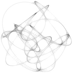 Drawn sketch line art computer generated art