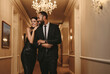 © Jacob Lund - Beautiful couple in formalwear at a party