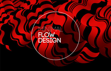 Aufkleber - Vector Modern abstract design background Flow motion