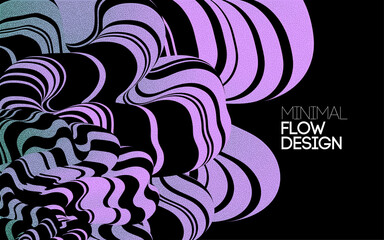 Aufkleber - Vector Modern abstract design background Flow motion