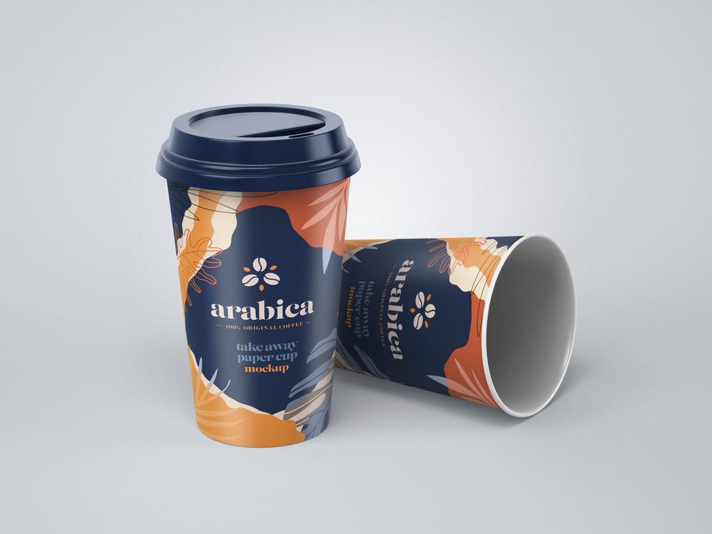 Download Paper Coffee Cups Mockup Stock Template Adobe Stock