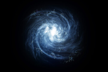Wall Mural - galaxy with space nebula and many stars, milky way