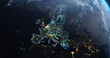 © Sono Creative - Planet Earth from Space European Union Countries highlighted teal glow, 2020 political borders and counties, city lights, 3d illustration, elements of this image courtesy of NASA