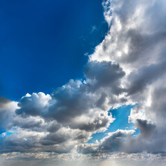 Wall Mural - fantastic clouds at sunrise