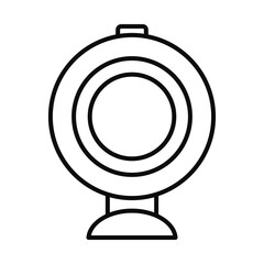 Poster - web camera icon, line style