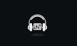 Modern headphone music beat icon business logo design