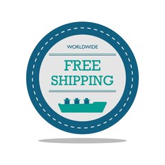 Poster - free shipping label