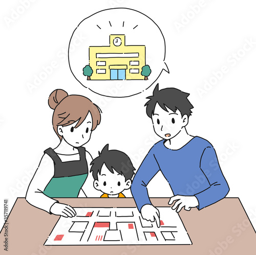 災害時 避難場所を地図で確認する家族のイラスト Stock Illustration Adobe Stock 災害時 避難場所を地図で確認する家族のイラスト Stock Illustration Adobe Stock