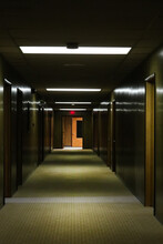 薄暗い廊下　Somehow A Little Scary Dark Corridor