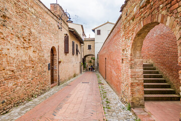 Wall Mural - Certaldo is a town and comune of Tuscany, Italy, in the Metropolitan City of Florence, in the middle of Valdelsa. It was home to the family of Giovanni Boccaccio, died at his home inside the town