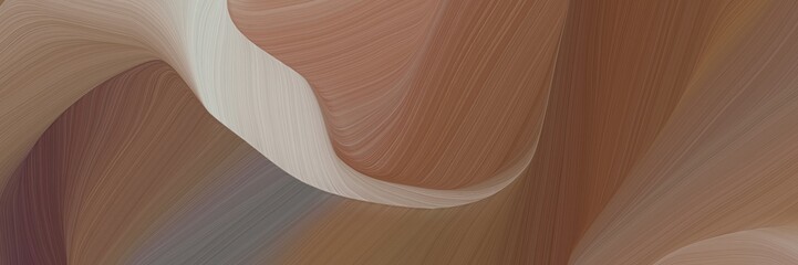 Poster - wild curved speed lines background or backdrop with pastel brown, ash gray and rosy brown colors. can be used as graphic background element
