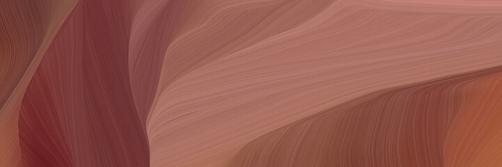 Poster - chaotic curved speed lines background or backdrop with pastel brown, old mauve and rosy brown colors. can be used as background graphic element