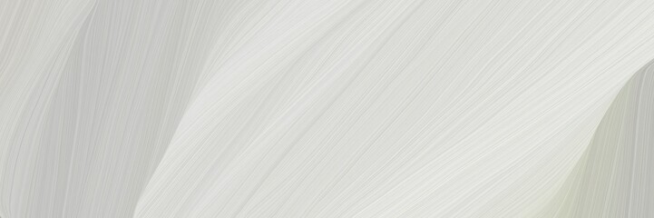 Poster - very dynamic curved speed lines background or backdrop with light gray, beige and white smoke colors. can be used as card background