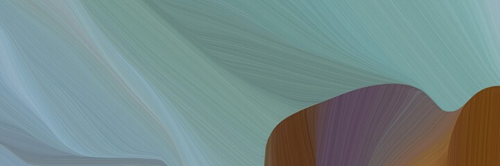 Leinwandbilder - chaotic curved speed lines background or backdrop with light slate gray, saddle brown and old mauve colors. can be used as header background
