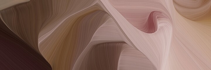 Leinwandbilder - very dynamic curved speed lines background or backdrop with pastel brown, very dark pink and silver colors. can be used as background graphic element