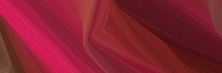Leinwandbilder - wild curved speed lines background or backdrop with dark moderate pink, dark pink and crimson colors. can be used as header background