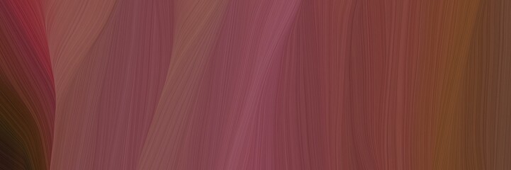 Poster - abstract curved speed lines background or backdrop with old mauve, very dark pink and chocolate colors. can be used as graphic background element