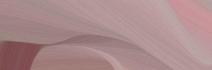 Leinwandbilder - chaotic curved speed lines background or backdrop with rosy brown, pastel brown and gray gray colors. can be used as header background