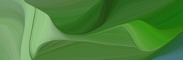 Poster - creative curved speed lines background or backdrop with dark olive green, dark sea green and dim gray colors. can be used as banner background