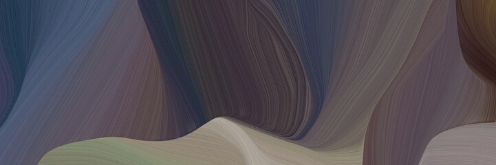 Poster - creative curved speed lines background or backdrop with dark slate gray, gray gray and very dark blue colors. can be used as header or banner