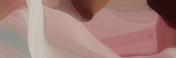 Poster - creative curved speed lines background or backdrop with rosy brown, very dark pink and silver colors. can be used as banner background